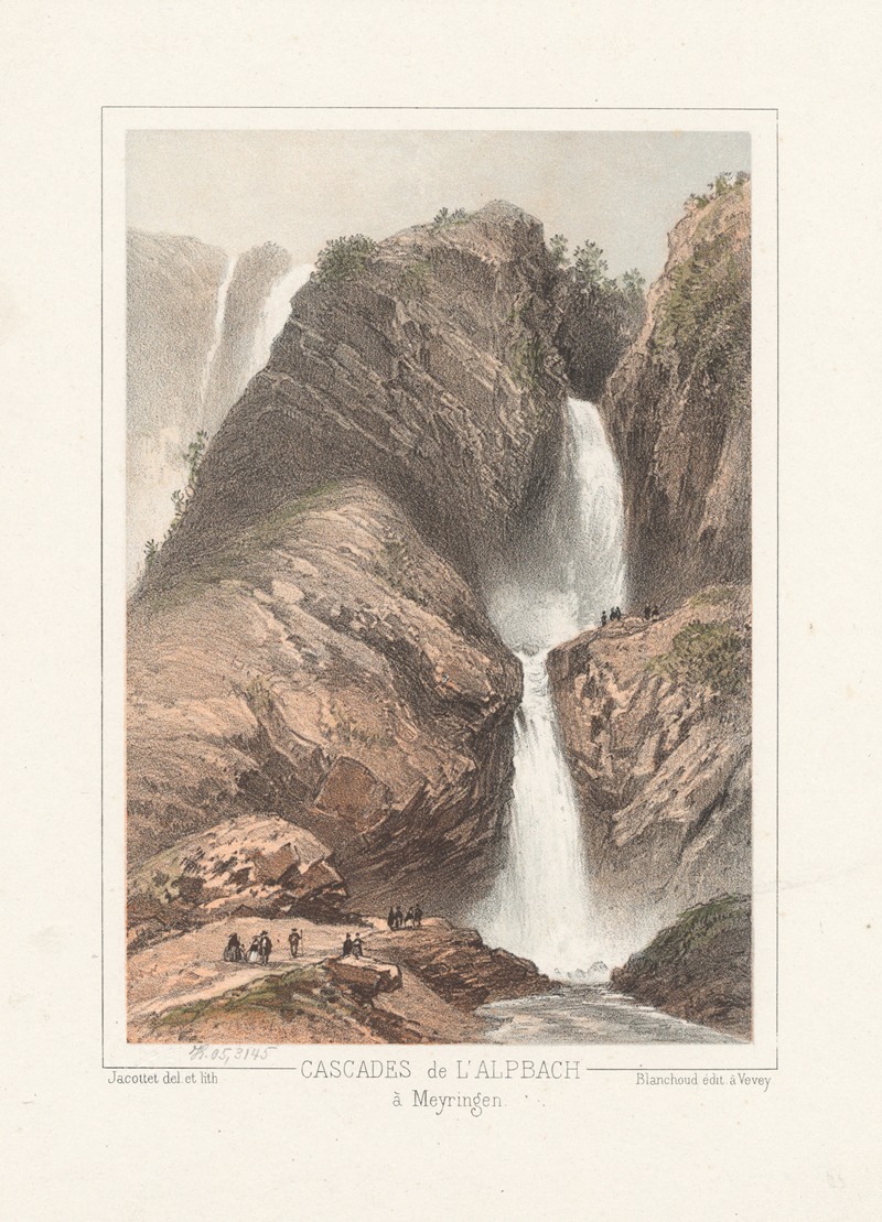 Jean Jacottet - Cascades de l’Alpbach à Meyringen