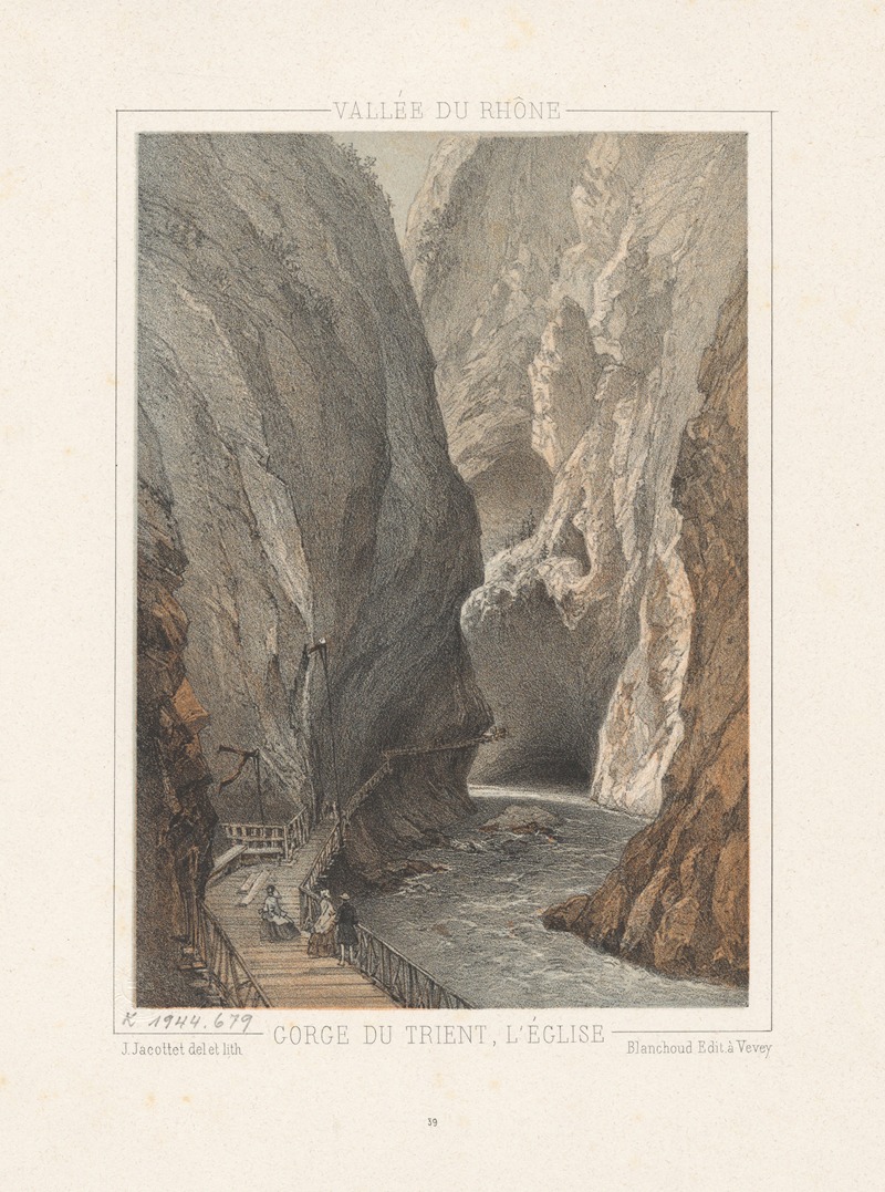 Jean Jacottet - Gorge du Trient, l’Église