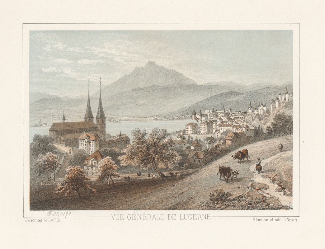 Jean Jacottet - Vue générale de Lucerne