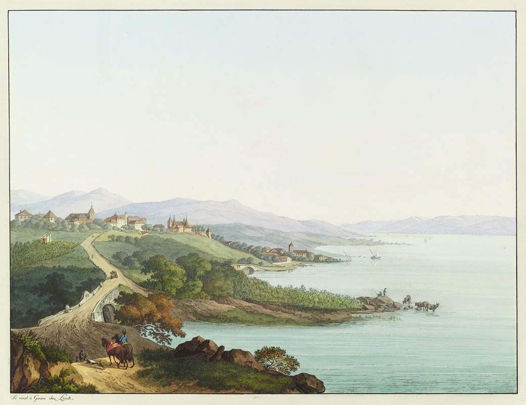 Jean-Antoine Linck - Nyon, von Südwesten