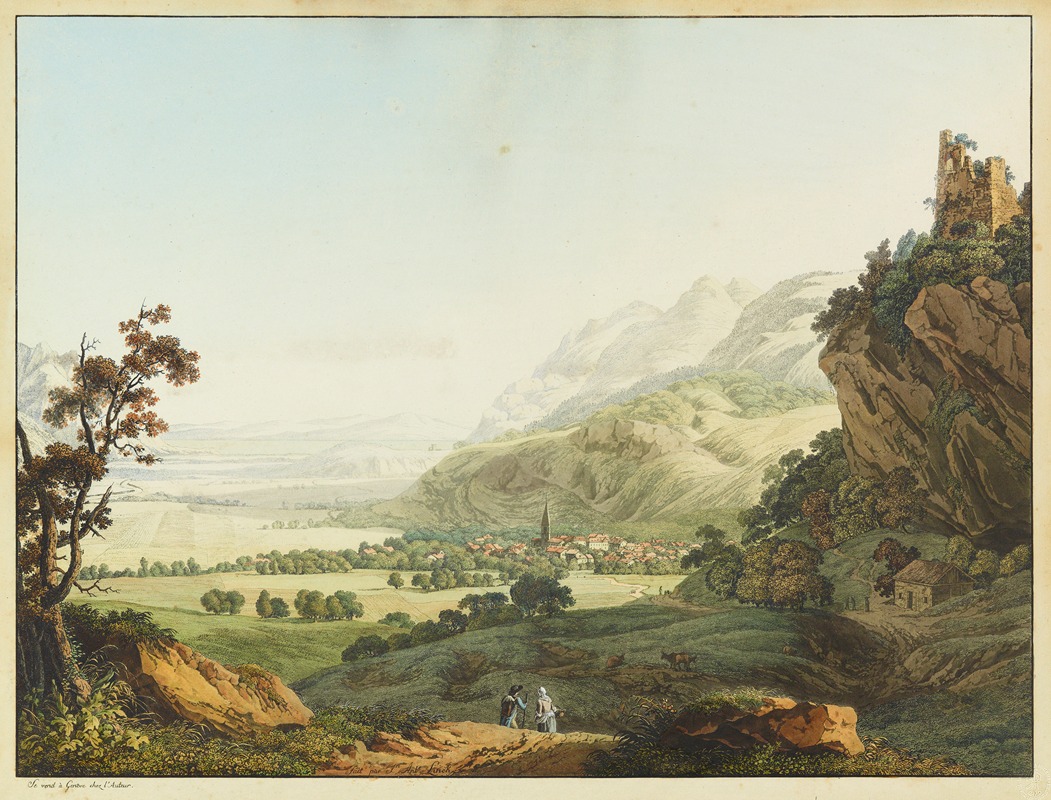 Jean-Antoine Linck - Vue de Bex