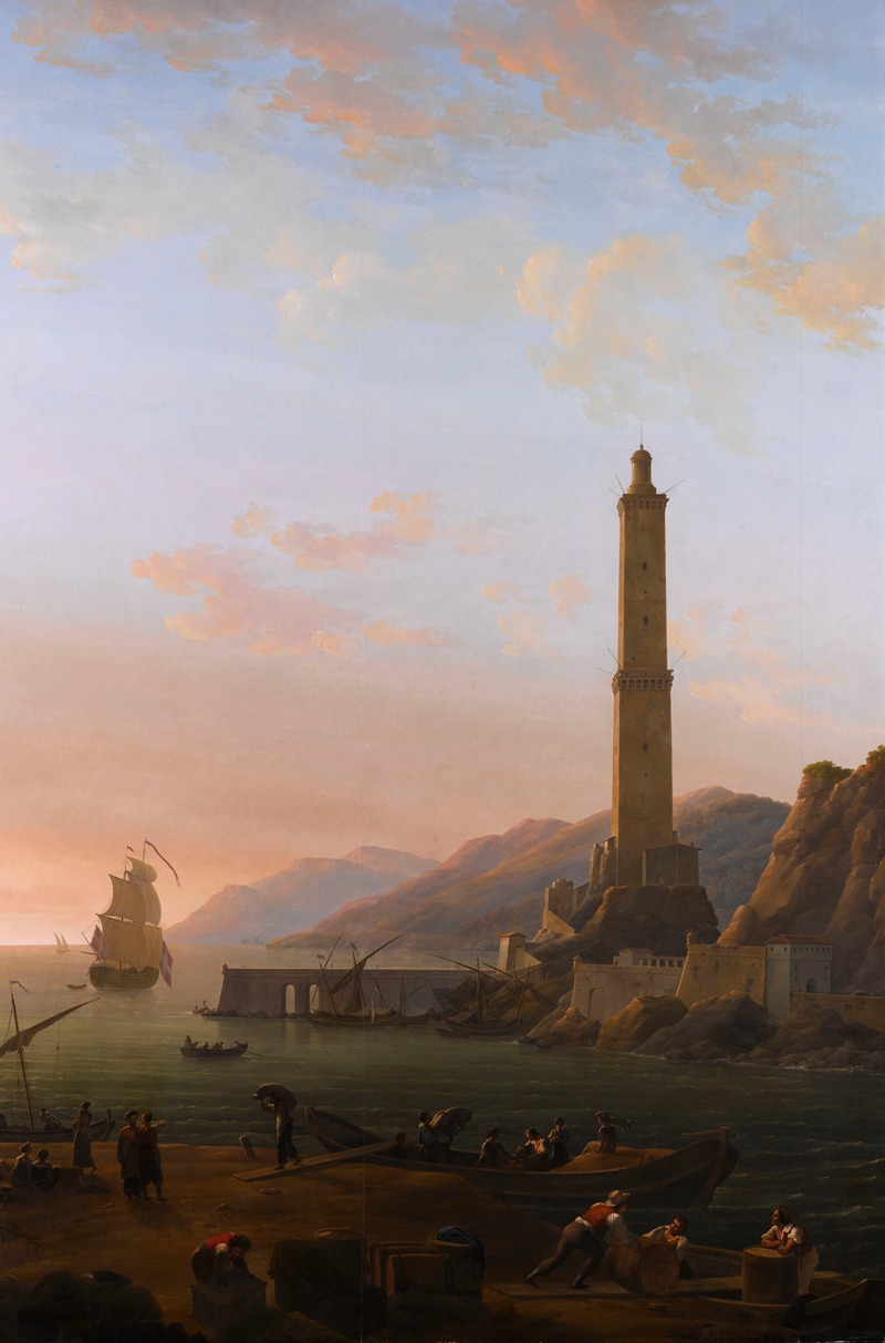 Jean-Joseph-Xavier Bidauld - Le phare de Gênes