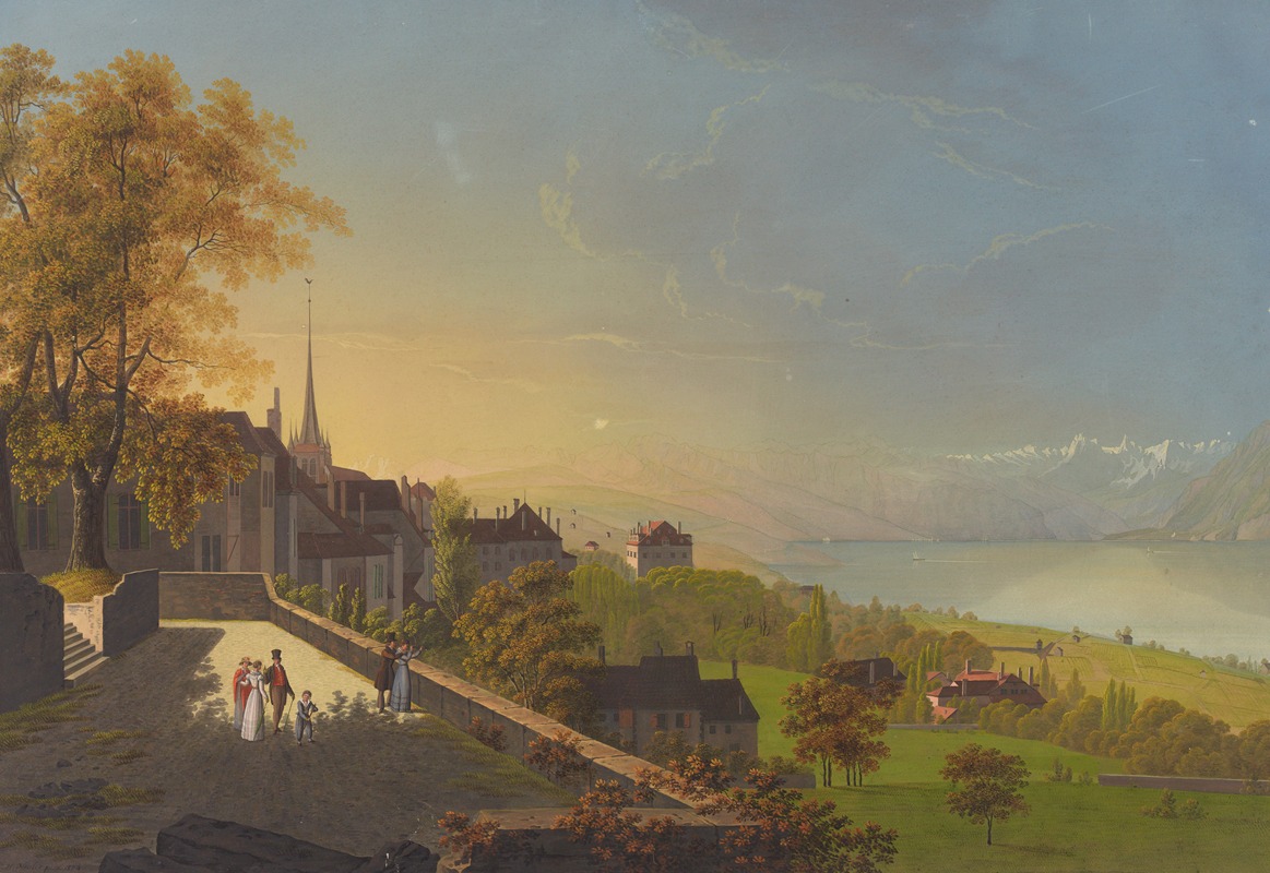 Johann Heinrich Bleuler the Younger - Lausanne am Genfersee