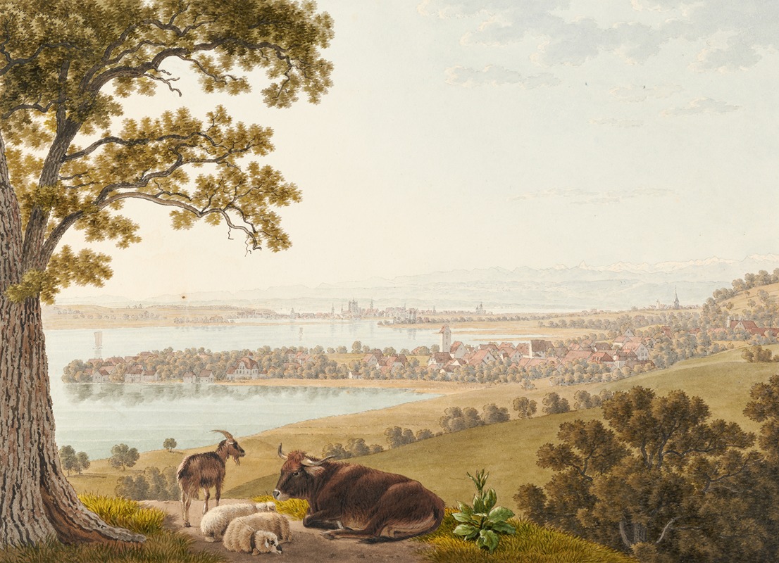 Johann Jakob Biedermann - Arenenberg, Ausblick gegen Osten