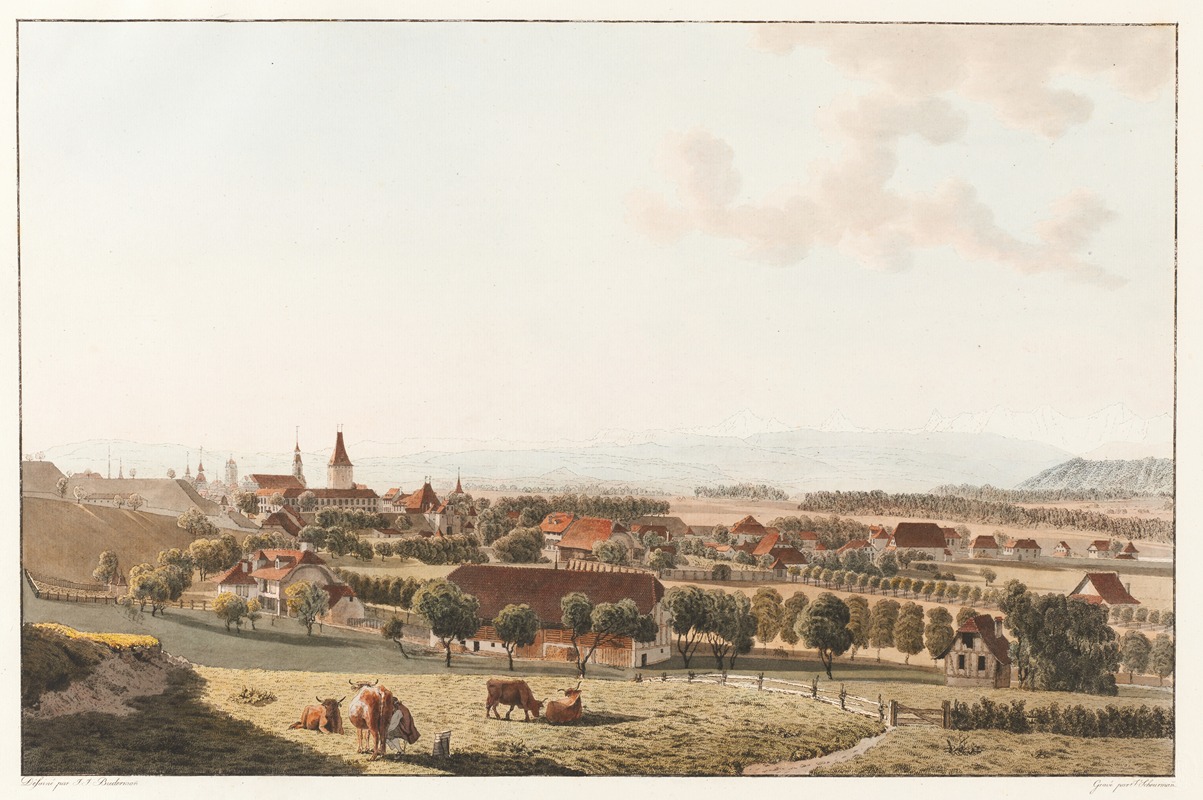 Johann Jakob Biedermann - Bern, von Nordwesten