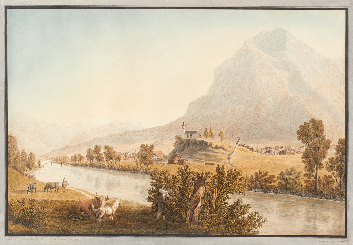 Johann Jakob Biedermann - Glarus, von Norden