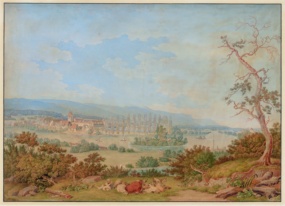 Johann Jakob Biedermann - Gottstatt, Kloster, von Südwesten