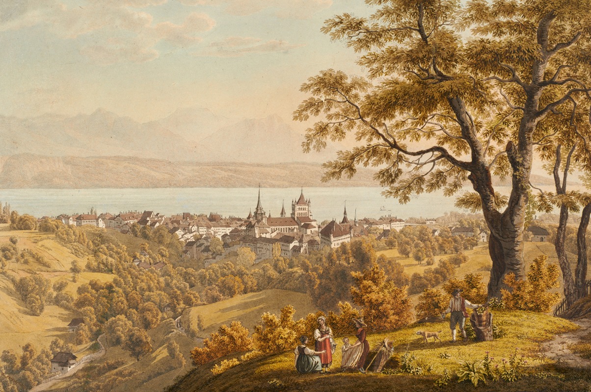 Johann Jakob Biedermann - Lausanne, von Nordosten