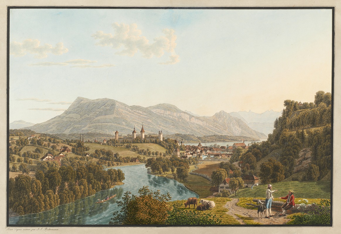 Johann Jakob Biedermann - Luzern, von Nordwesten