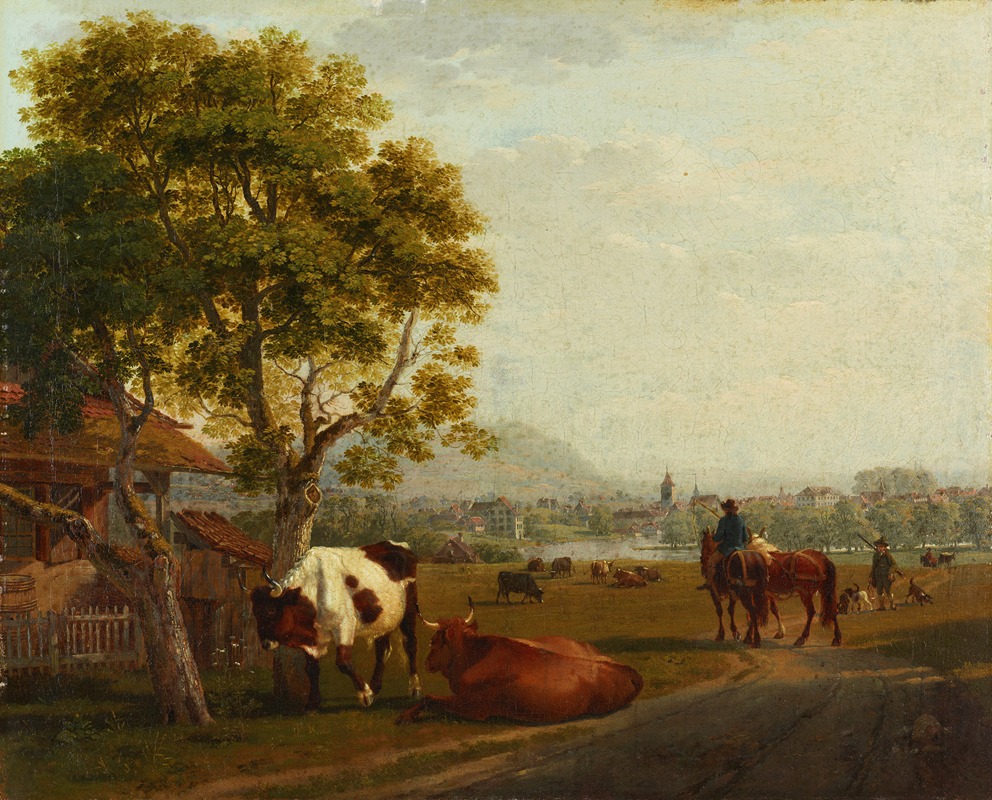 Johann Jakob Biedermann - Paysage près de Zurich