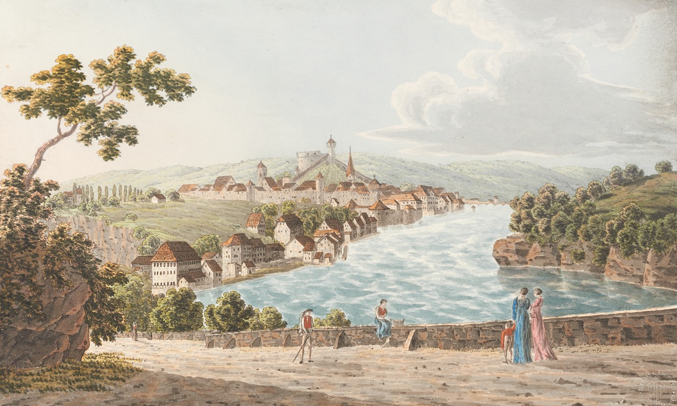 Johann Jakob Biedermann - Schaffhausen, von Westen