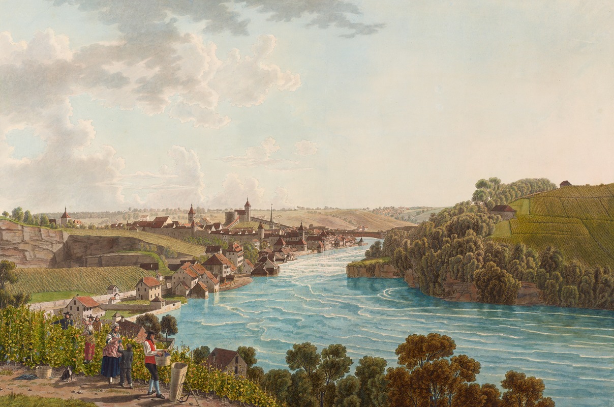 Johann Jakob Biedermann - Schaffhausen, von Westen