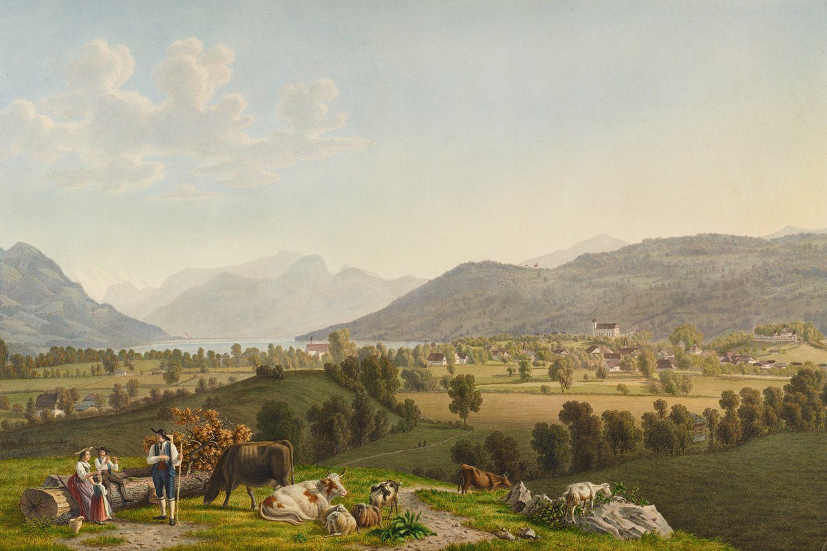 Johann Jakob Biedermann - Vue de Sarnen