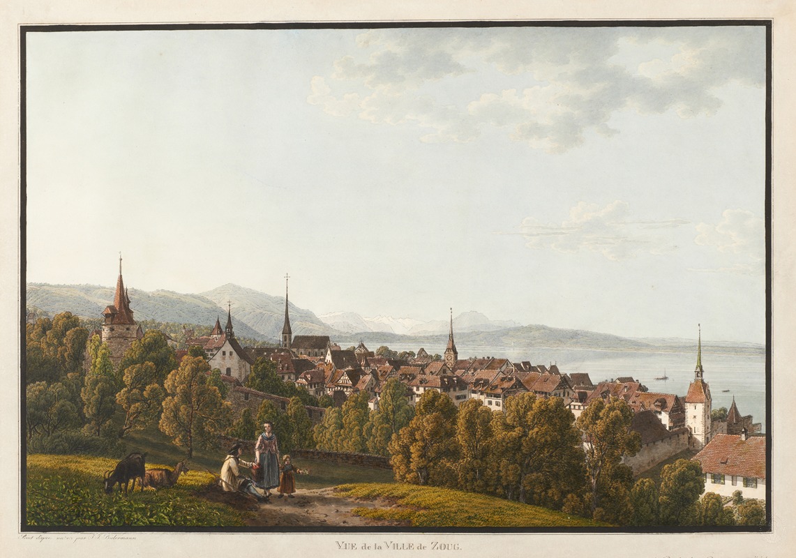 Johann Jakob Biedermann - Zug, von Norden