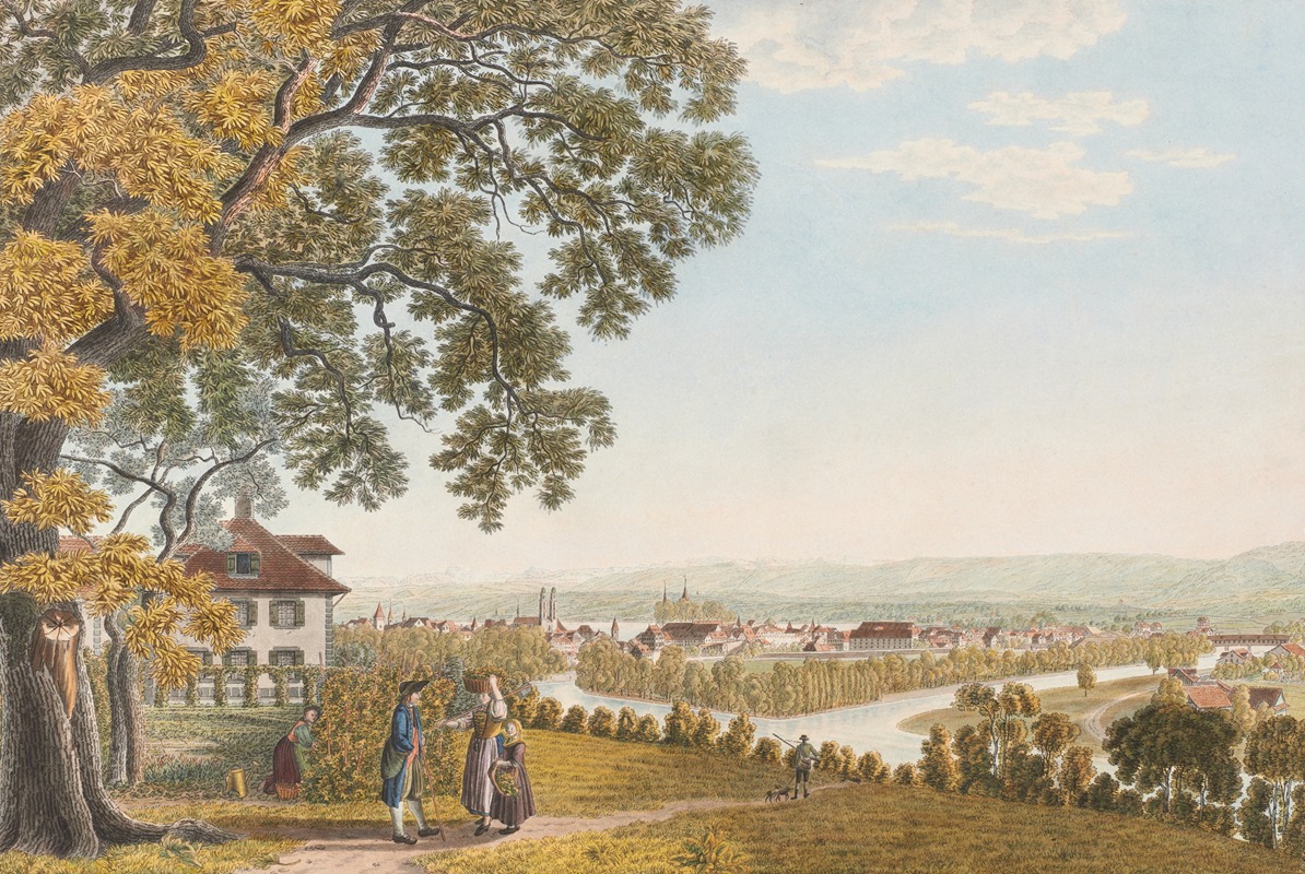 Johann Jakob Biedermann - Zürich, von Norden