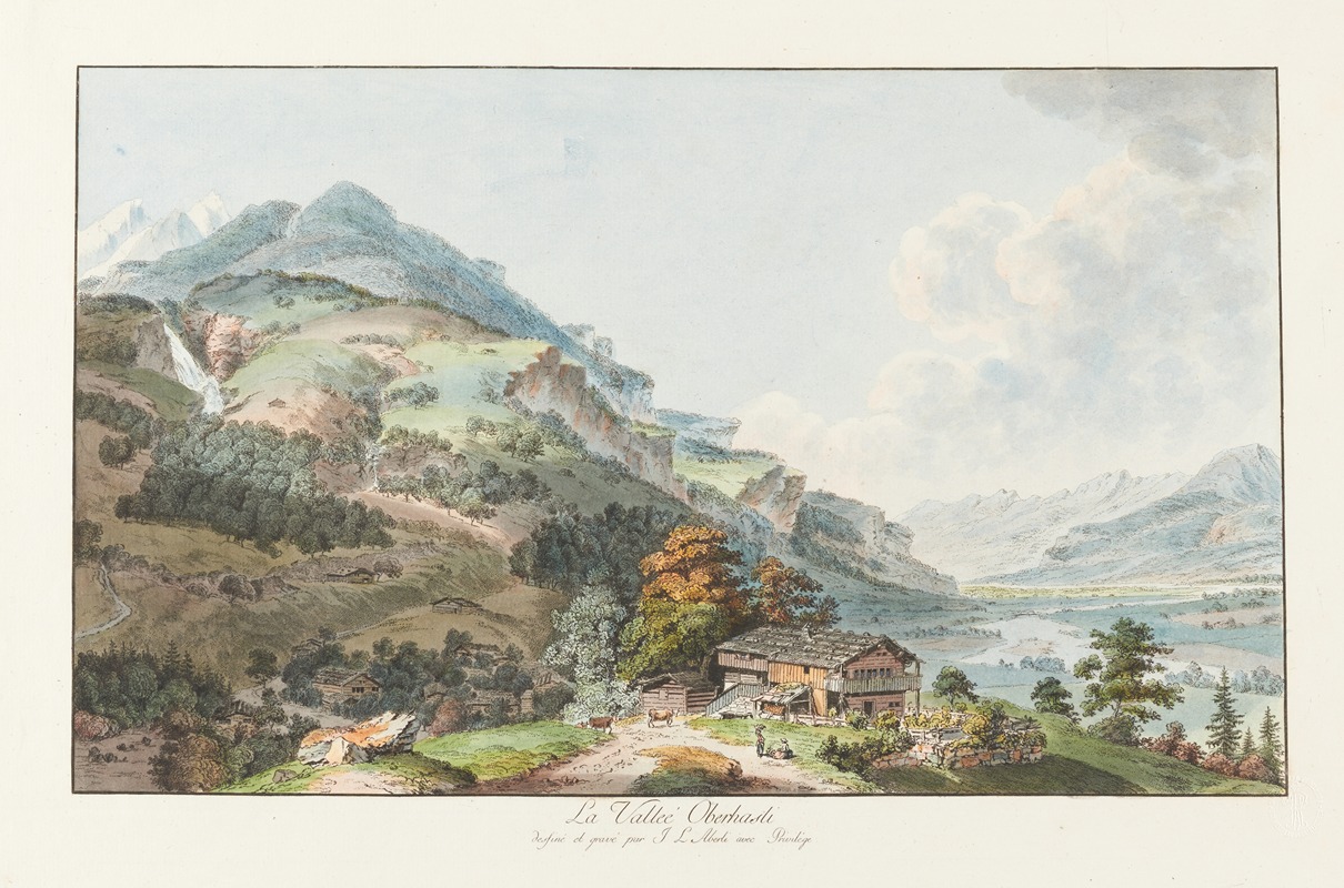 Johann Ludwig Aberli - La Vallée Oberhasli