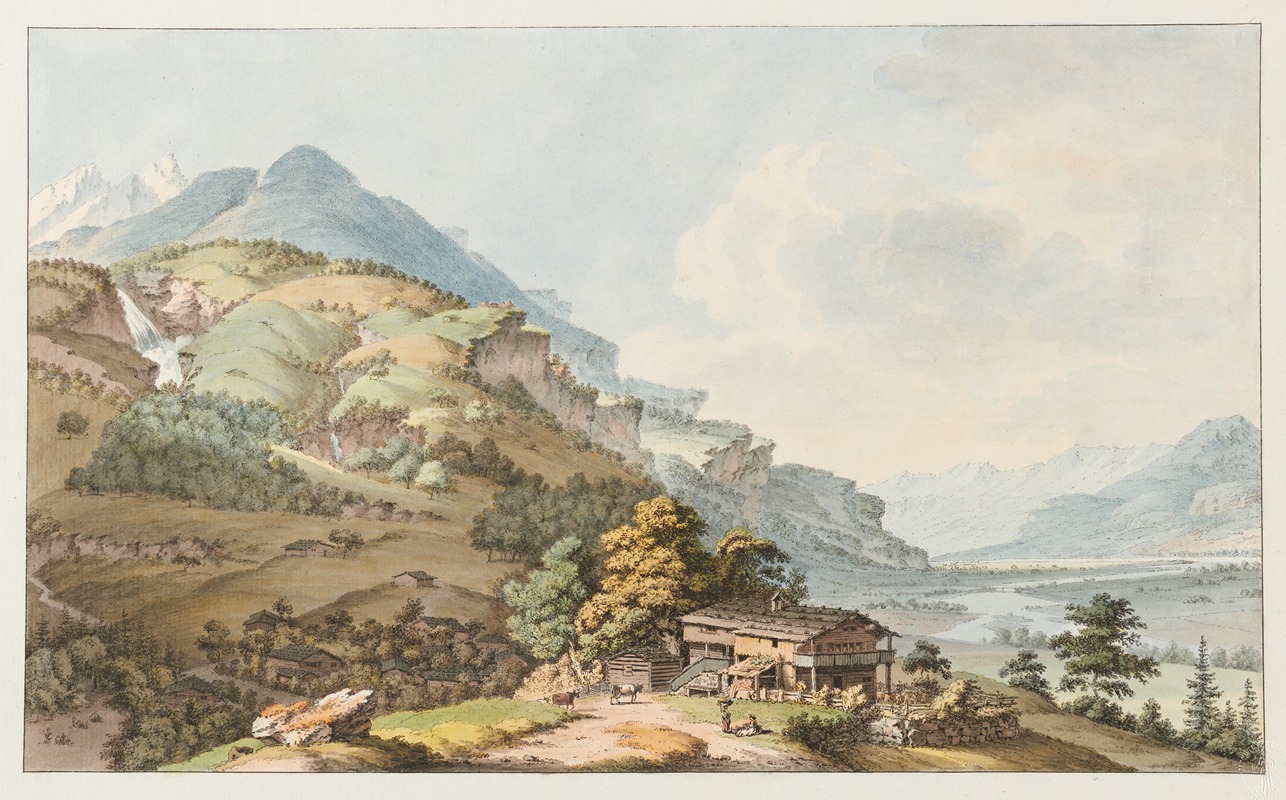 Johann Ludwig Aberli - La Vallée Oberhasli