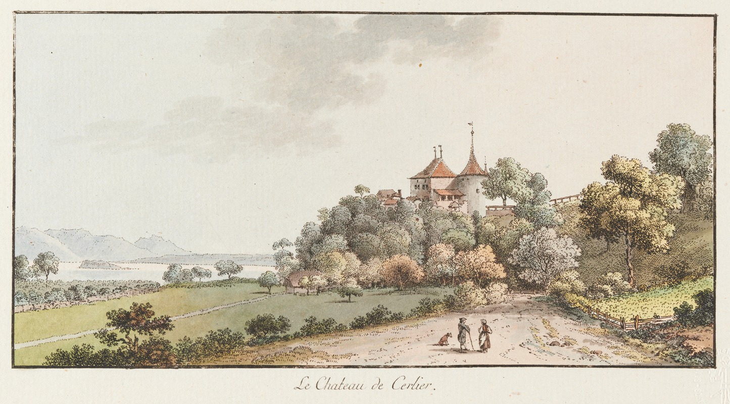 Johann Ludwig Aberli - Le Chateau de Cerlier