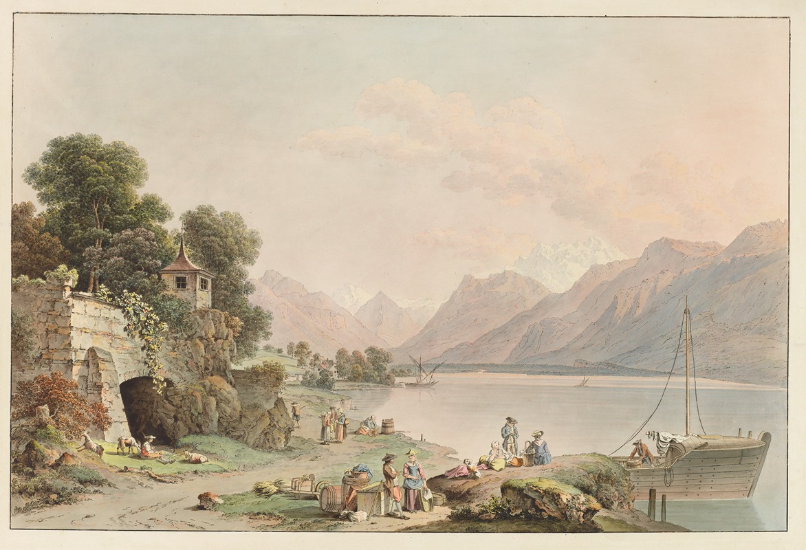 Johann Ludwig Aberli - Vue prise aux environs de la Tour