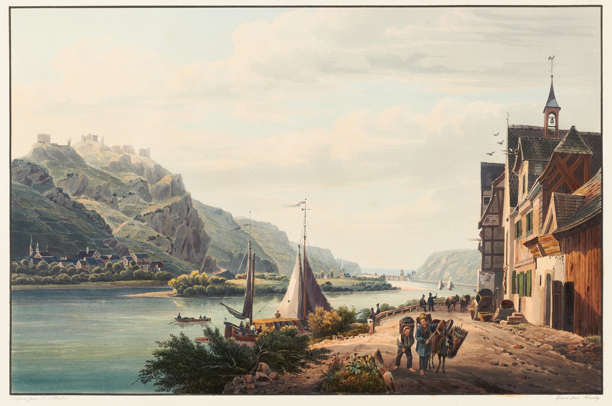 Johann Ludwig Bleuler - Vue d’Hamerstein vers Anderach