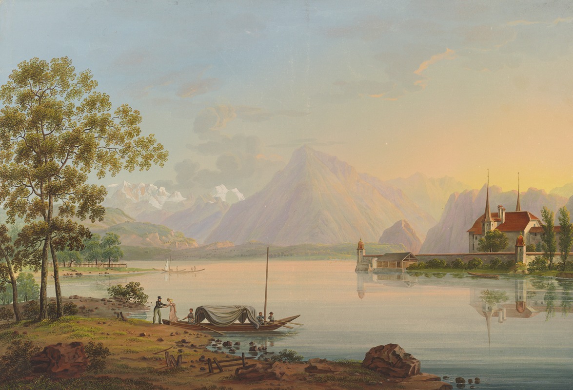 Johann Ludwig Bleuler - Thoun am Thounersee