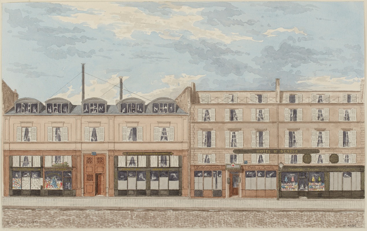 Jules Gaildrau - Numéros 12 et 14 de la rue Racine, 6ème arrondissement