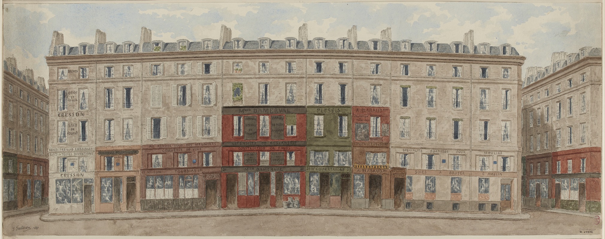 Jules Gaildrau - Numéros 15 à 27 rue de Viarmes, 1er arrondissement