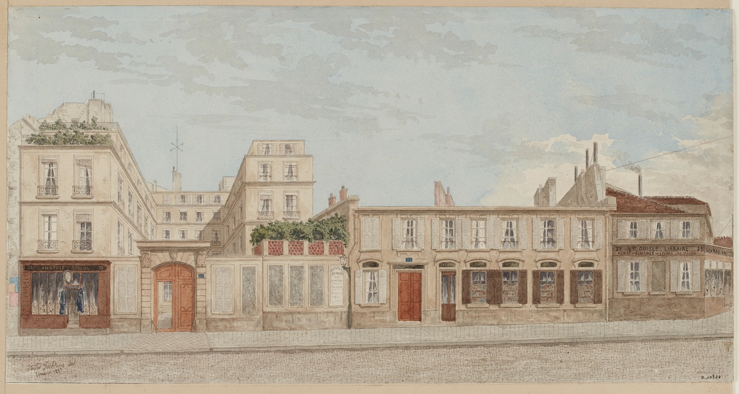 Jules Gaildrau - Numéros 25 à 29 rue Monsieur-le-Prince, 6ème arrondissement