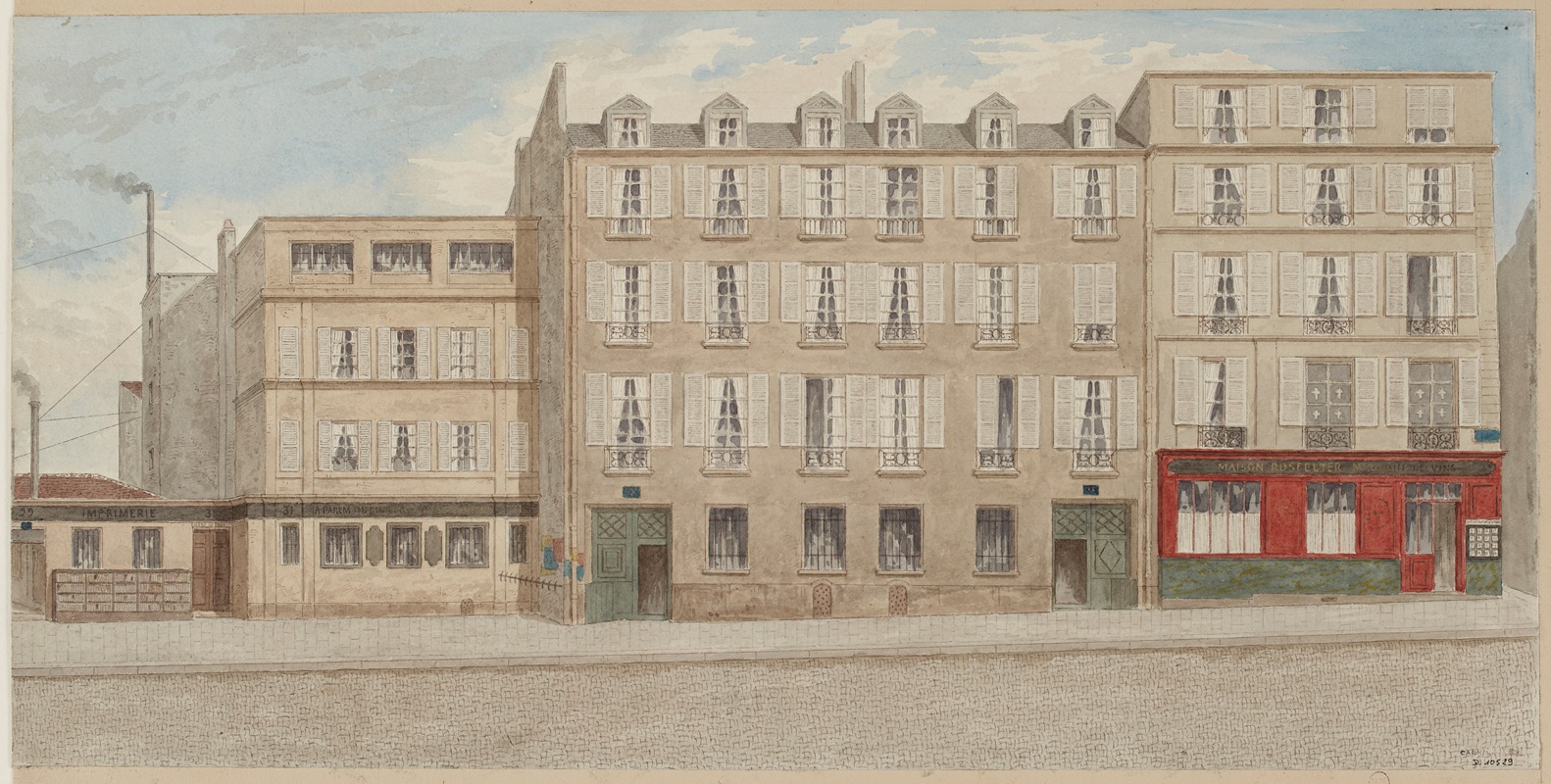 Jules Gaildrau - Numéros 29 à 35 rue Monsieur-le-Prince, 6ème arrondissement