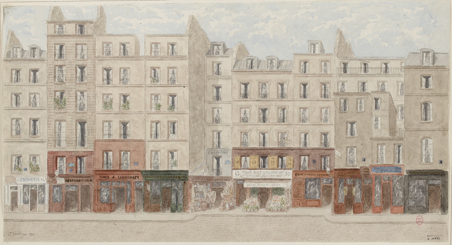 Jules Gaildrau - Rue Beaubourg Nº2 à 14, 4ème arrondissement