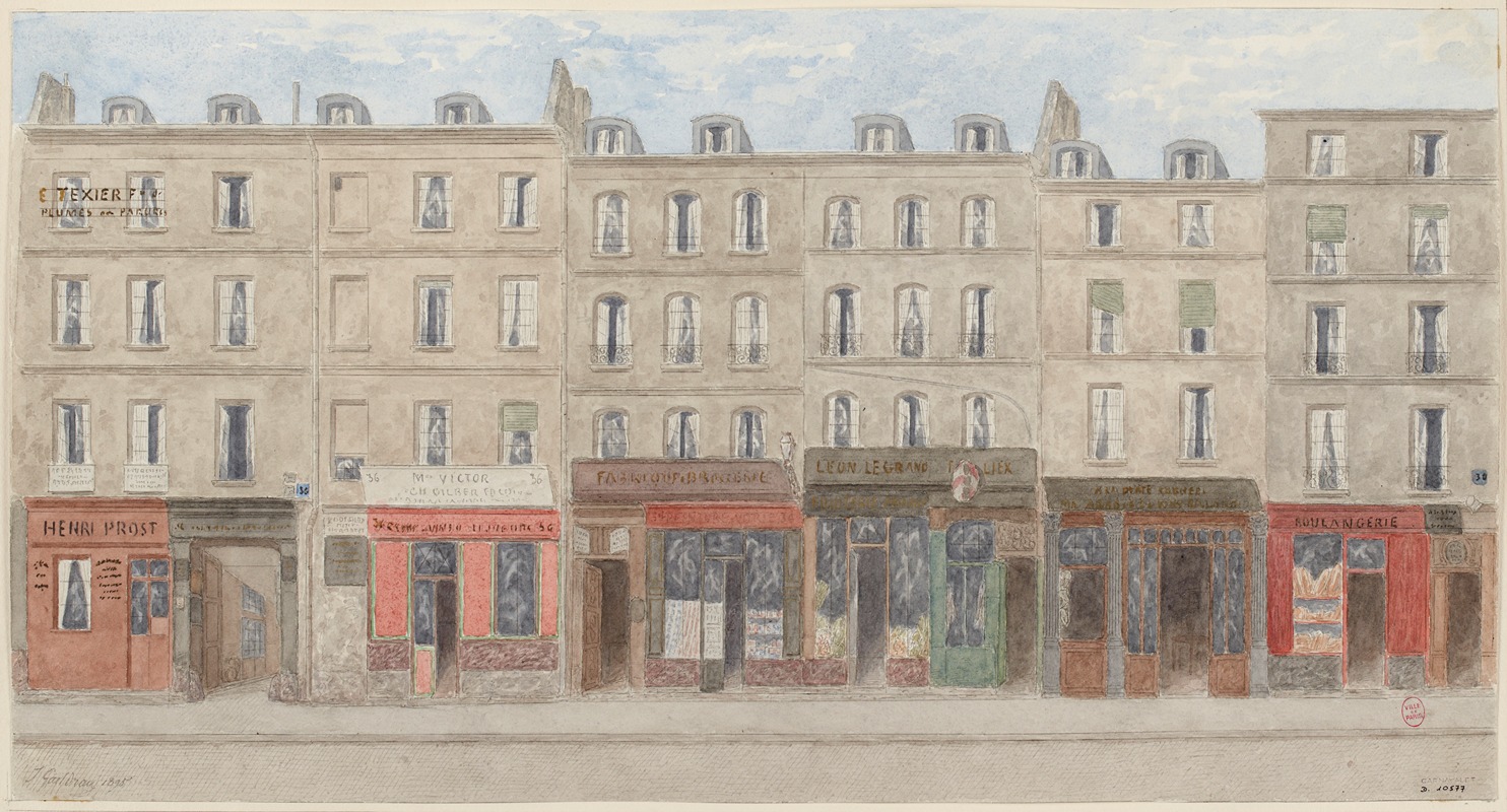 Jules Gaildrau - Rue Beaubourg Nº30 à 36, 3ème arrondissement