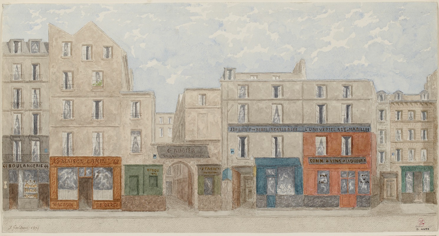 Jules Gaildrau - Rue Beaubourg nº38 à 44, 3ème arrondissement