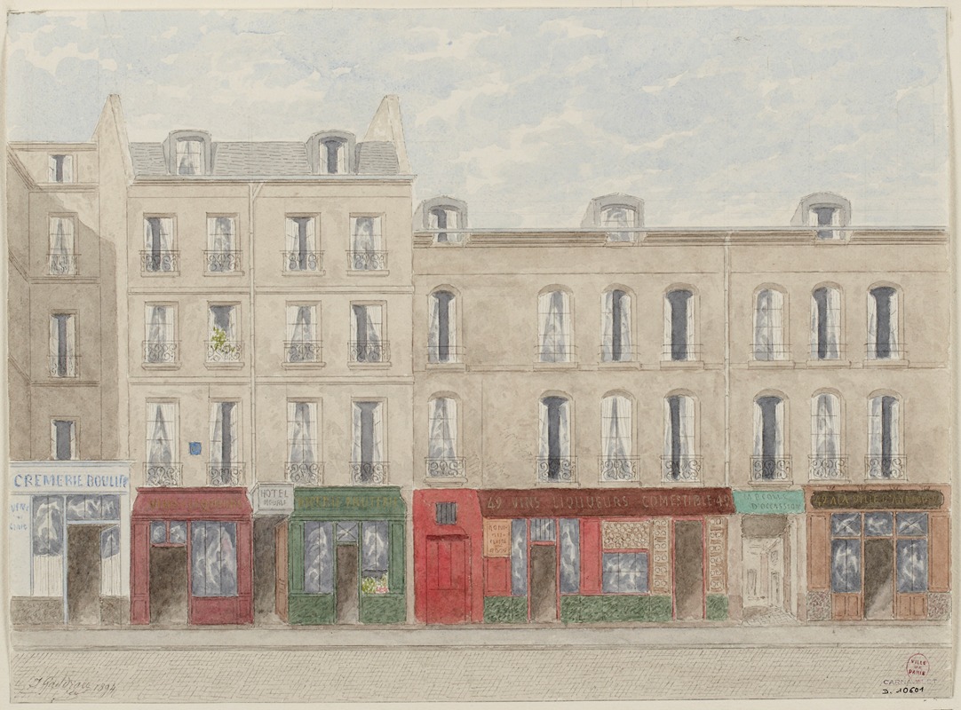 Jules Gaildrau - Rue Beaubourg nº47 et 49, 3ème arrondissement