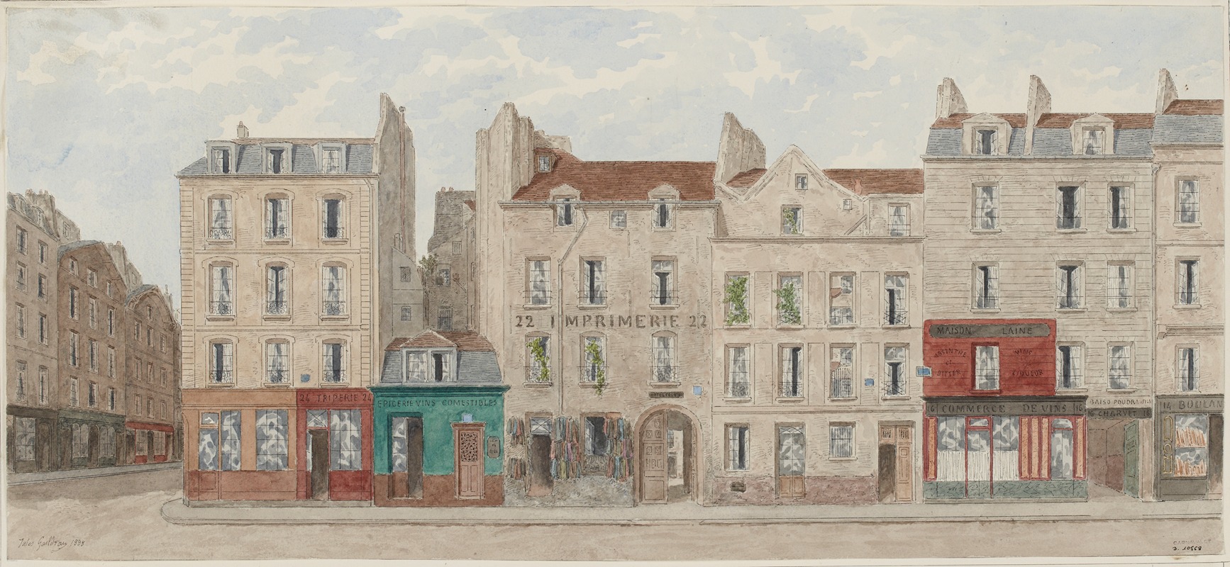 Jules Gaildrau - Rue de l’Hôtel Colbert Nº14 à 24, 5ème arrondissement