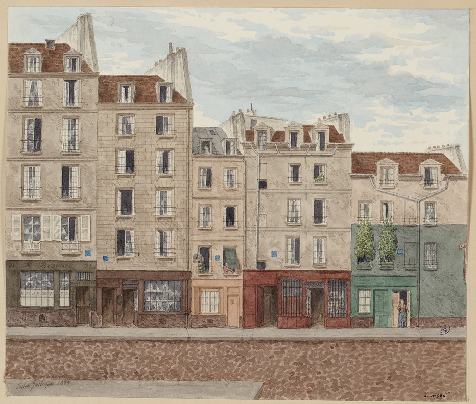 Jules Gaildrau - Rue des Filles-Dieu Nº21 à 29 (actuelle rue d’Alexandrie depuis 1897), 2ème arrondissement