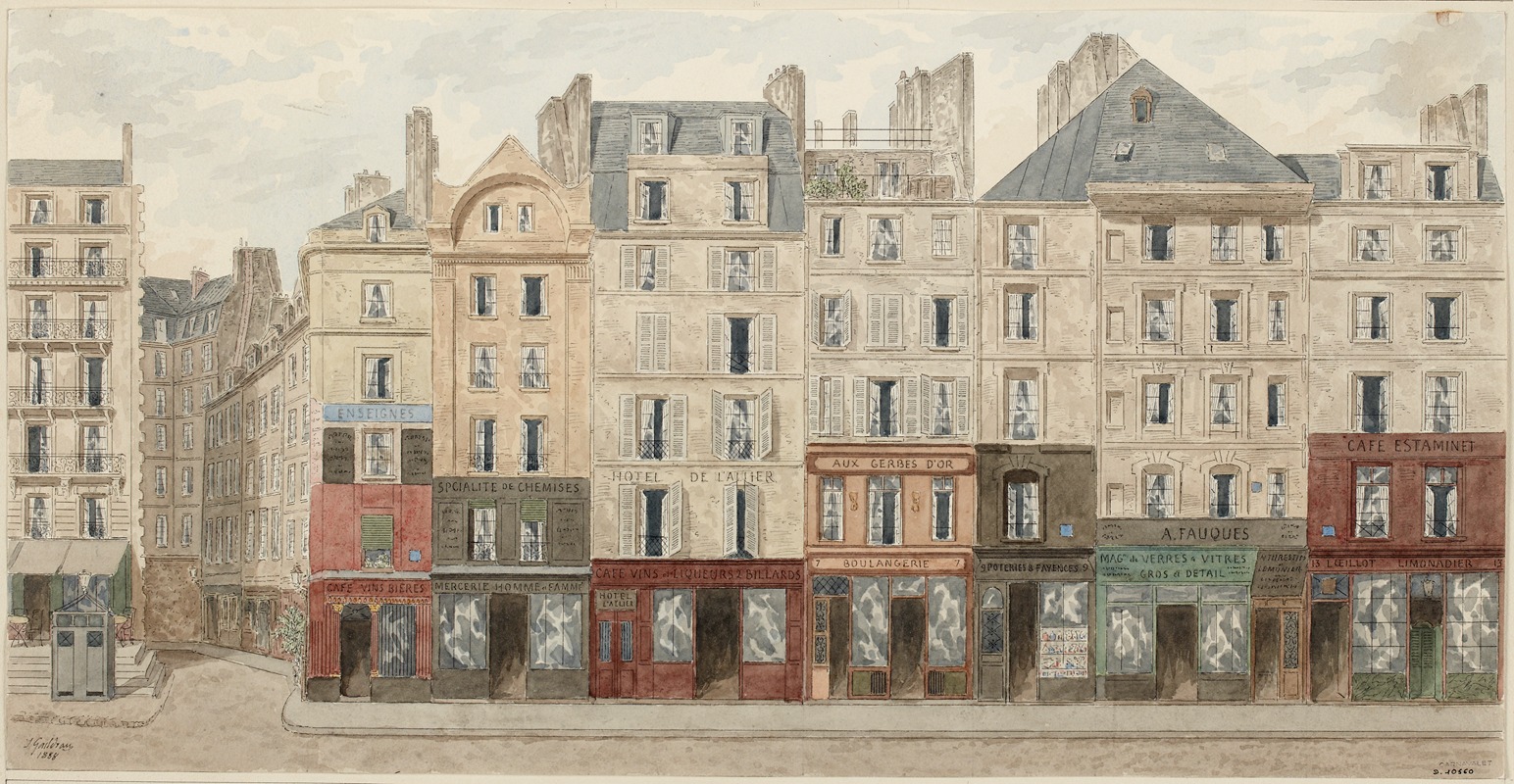 Jules Gaildrau - Rue Galande Nº1 à 13, 5ème arrondissement