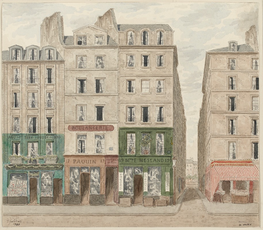 Jules Gaildrau - Rue Galande Nº15 à 19, 5ème arrondissement