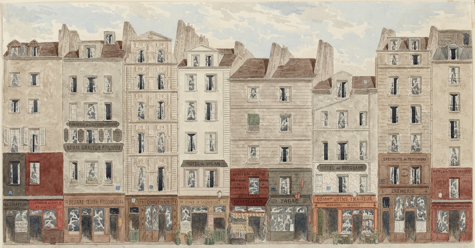 Jules Gaildrau - Rue Galande Nº2 à 16, 5ème arrondissement