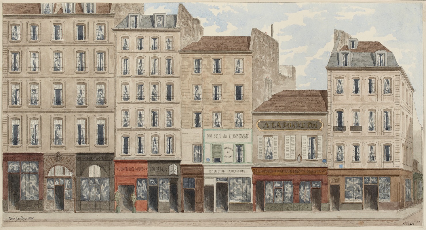 Jules Gaildrau - Rue Galande Nº30 à 38, 5ème arrondissement