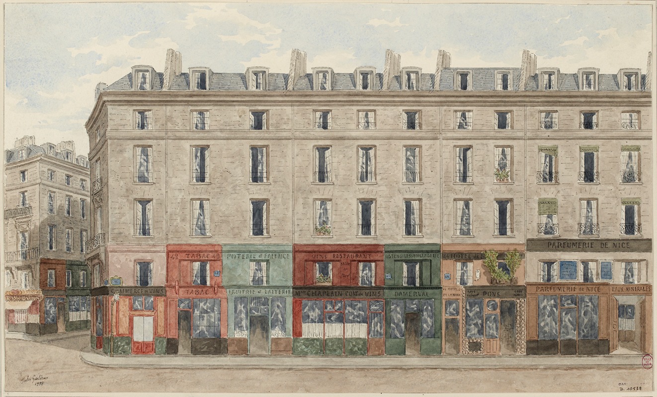 Jules Gaildrau - Rue Jean-Jacques Rousseau nº42 à 48, 1er arrondissement