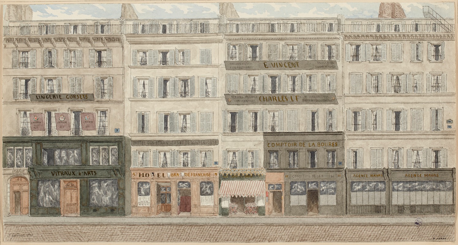 Jules Gaildrau - Rue Léon-Cladel (ancienne rue Joquelet) nº7 à 13, 2ème arrondissement