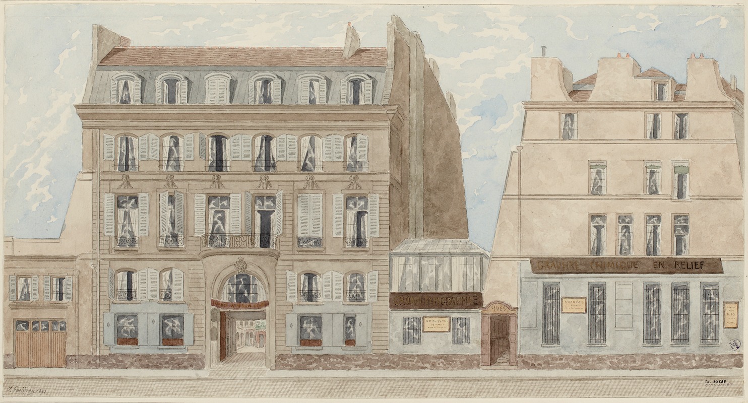 Jules Gaildrau - Rue Thévenot nº6 et 8 (actuelle rue Réaumur), 3ème arrondissement