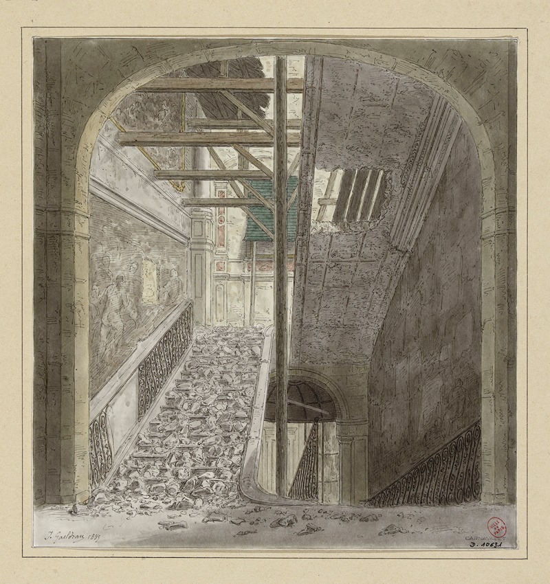 Jules Gaildrau - Ruines de la Cour des Comptes, quai d’Orsay, 7ème arrondissement