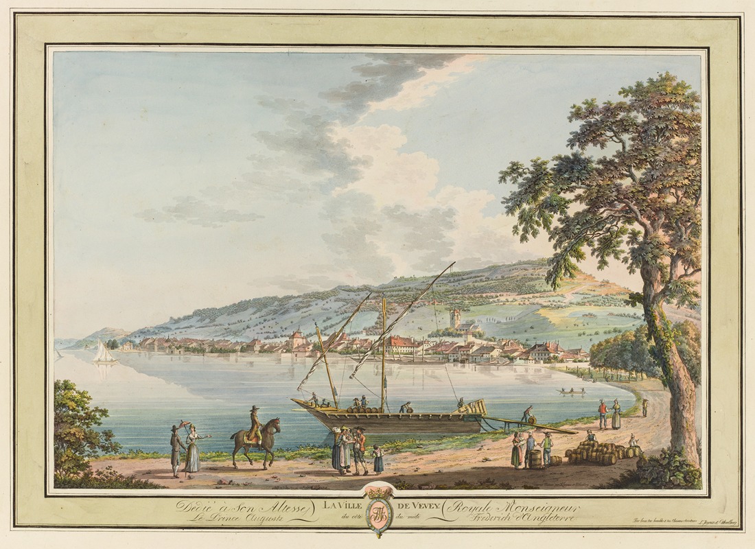 Pierre Samuel Louis Joyeux - La Ville de Vevey. du côté du midi