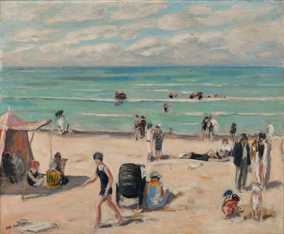 Albert André - La Plage de Fort-Mahon (Somme)