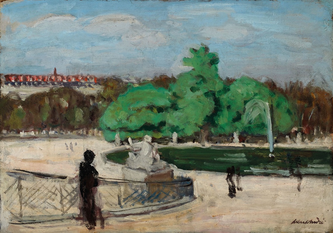 Albert André - Le Bassin des Tuileries