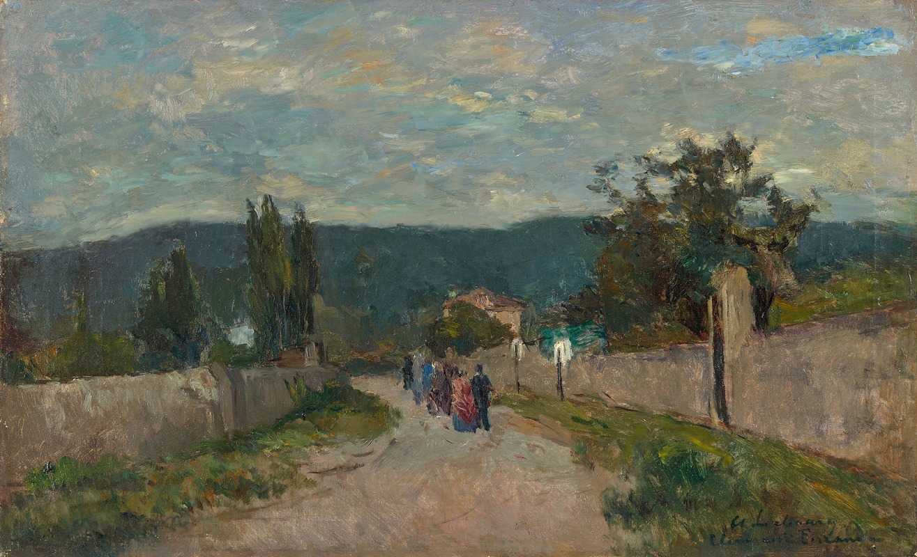 Albert Lebourg - La procession, Clermont-Ferrand