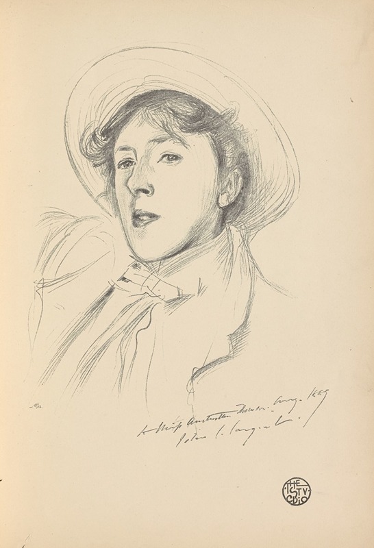 John Singer Sargent - Portrait-sketch of Miss Paget (Vernon Lee)