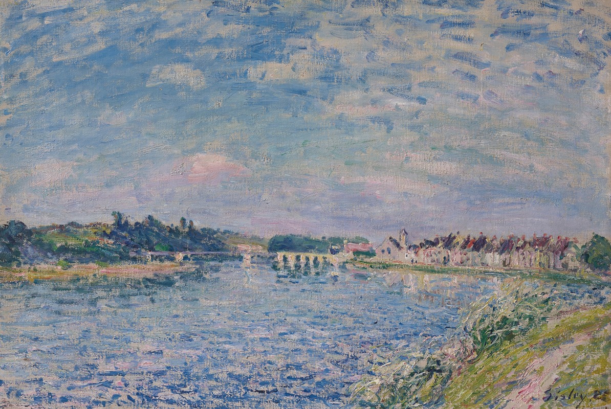 Alfred Sisley - La Seine à Saint-Mammès, le soir