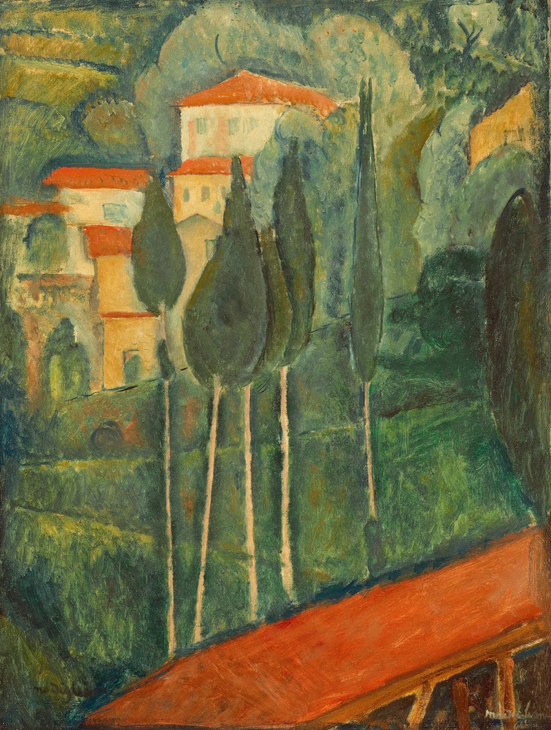 Amedeo Modigliani - Paysage dans le Midi